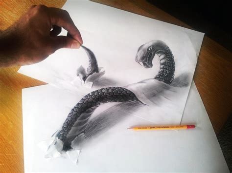 3D Airbrush Drawings Create Mind-Blowing Optical Illusions