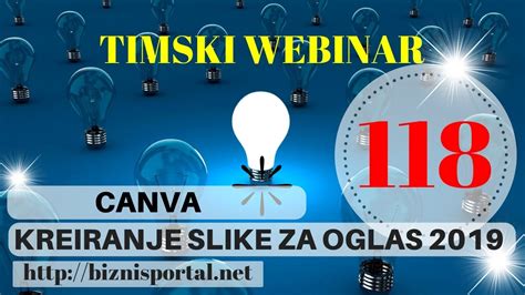 TIMSKI WEBINAR 118 CANVA KREIRANJE SLIKE ZA OGLAS 2019 YouTube