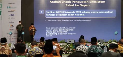 Hadiri Baznas Award Wapres Minta Kuatkan Ekosistem Zakat