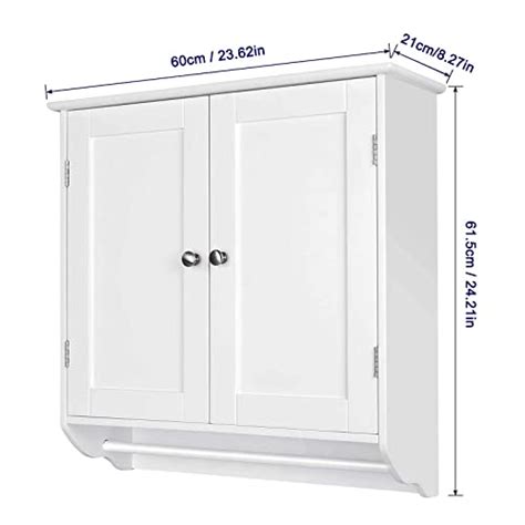 SOMY Bathroom Wall Cabinet Over The Toilet Space Saver Storage