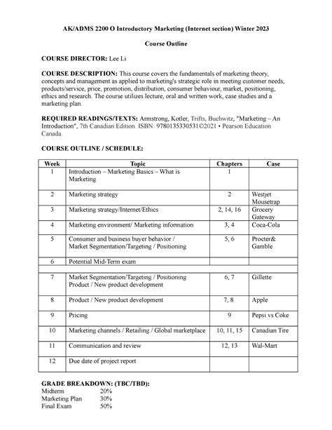 Course Outline Section O Internet Ak Adms O