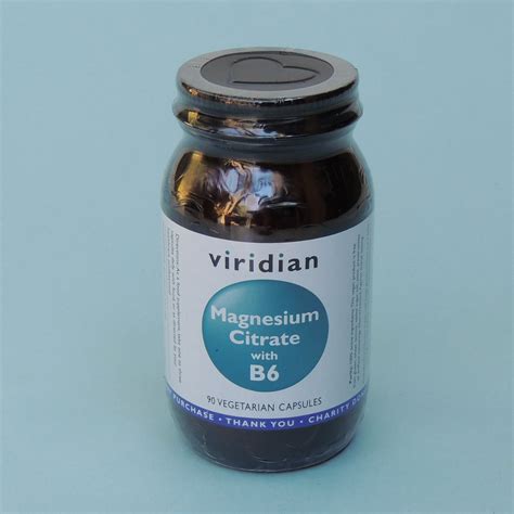 Viridian Magnesium Citrate With B6 90 S Managed Health 4 All