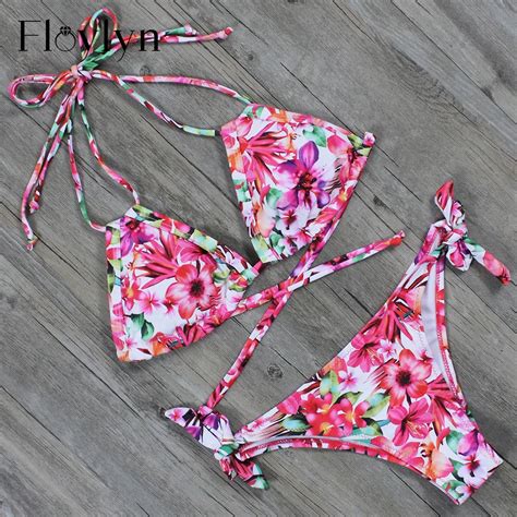 Floylyn Brazilian Bikinis Women 2017 Bikini Set Push Up Swimwear Women