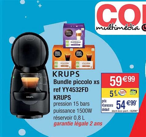 Promo Bundle Piccolo Xs Krups Chez Cora Icatalogue Fr