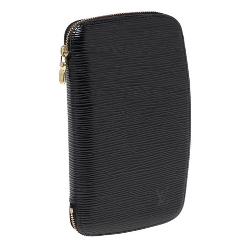 Louis Vuitton Black Epi Leather Geode Organizer Zippy Wallet For Sale At 1stdibs