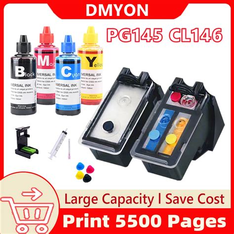 Printer Ink Cartridge For Canon Inkjet Pg145 Cl146 For Canon Printer