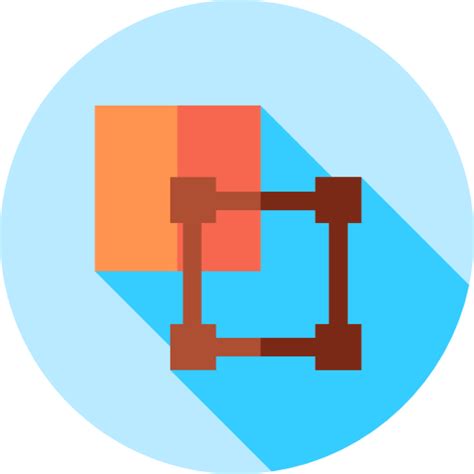 square flat circular flat icon