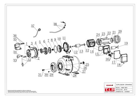 Ersatzteile Und Zeichnung Von T I P Hauswasserwerk TOOM HWW 3500 I