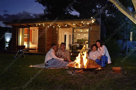 Gay Couples Roasting Marshmallows Stock Image F Science