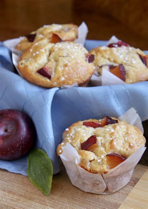 Perfect Plum Muffins Made With Yogurt Christinas Cucina