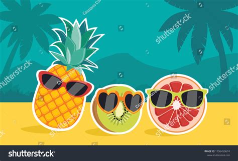 Pineapple Wearing Glasses Over 194 Royalty Free Licensable Stock Vectors And Vector Art