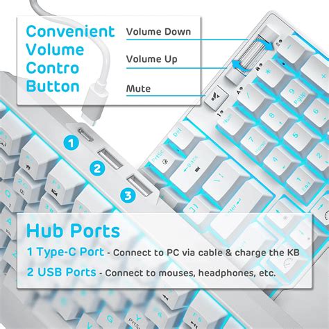 Teclado Mec Nico Royal Kludge Rk Tri Mode Brown Switch Hot Swap Puertos Usb