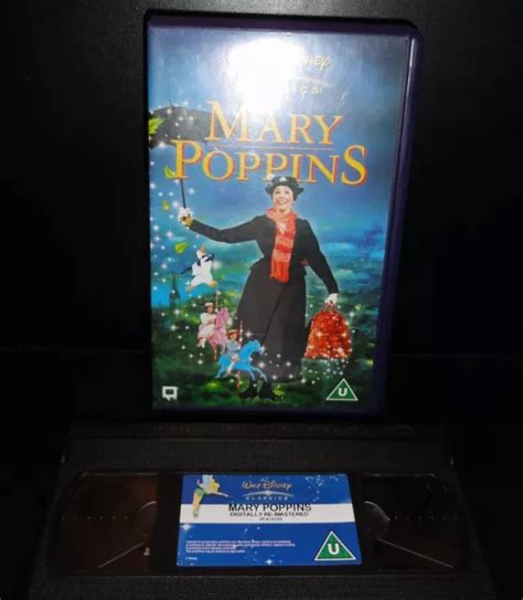 WALT DISNEY MARY POPPINS VHS PAL D200232 Remastered Dolby Surround EX