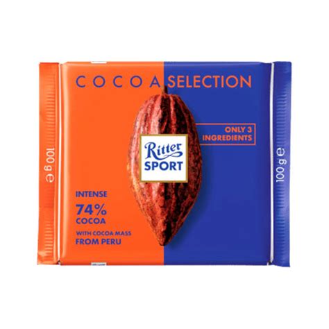 Ritter Sport Cocoa Selection Intense Dark Chocolate G Online