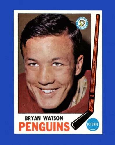 1969 70 Topps HOCKEY Bryan Watson 112 NM MT MINT Pittsburgh