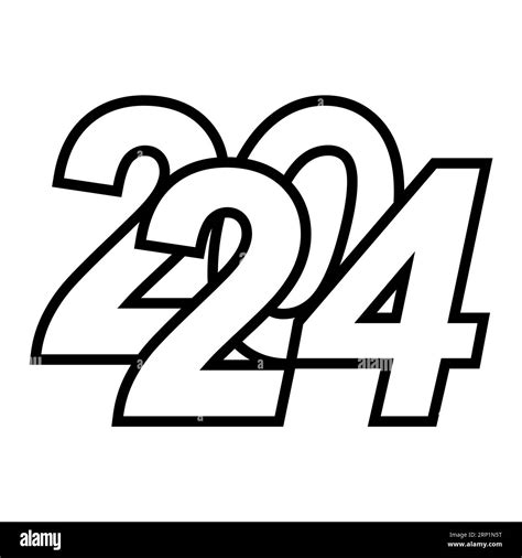 2024 Logo Lettering Beveled Font 24 Medicine 2024 Healthy Lifestyle