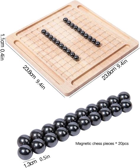 Juego de ajedrez magnético con tablero de madera para niños y adultos