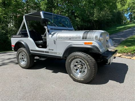 Jeep Cj Renegade Silvery Anniversary V For Sale Jeep Cj