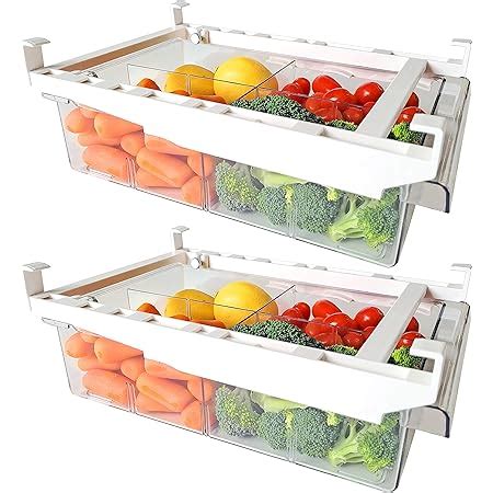 Amazon Yekoumax Fridge Drawer Organizer Refrigerator Organizer