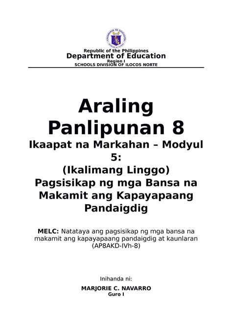 Paggamit Ng Personal Na Karanasan Sa Paghinula Sa Mangyayari Republic