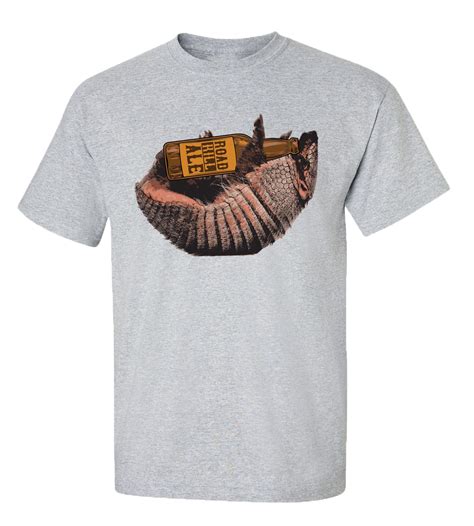 Trenz T Shirt Company Road Kill Ale Short Sleeve T Shirt Sports Grey