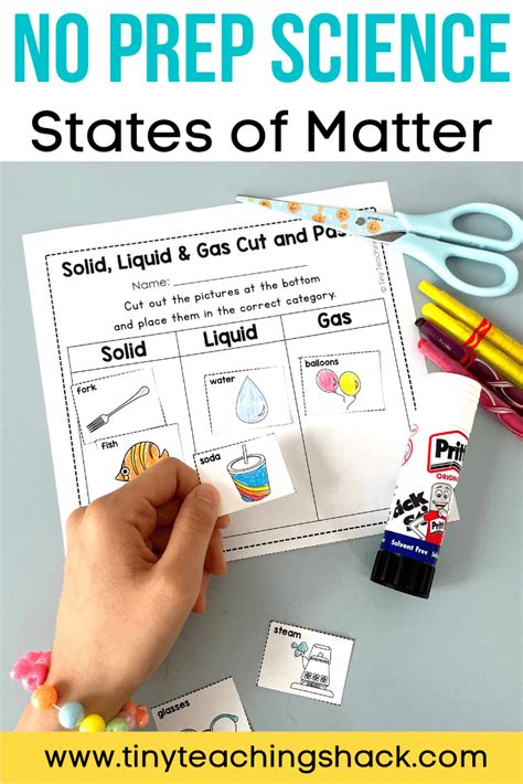 States Of Matter Worksheet For First Grade