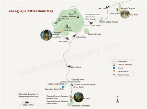 Zhangjiajie Tourist Map Living Nomads Travel Tips Guides News