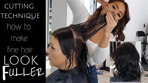 haircut for thin hair to look THICKER - nvenn hair and beauty
