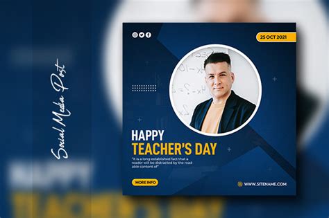 Teachers Day Social Media Post Graphic By Rsgraphicpoint · Creative Fabrica