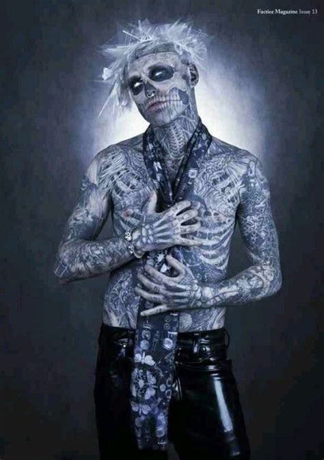 Zombie Boy Rick Genest Anatomy Tattoo Full Body Ink Skeleton Tattoo