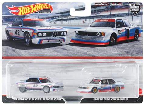 Hot Wheels Premium Pack BMW CSL Race Car BMW Group HKF HLJ