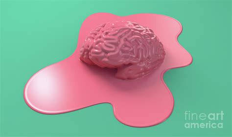 Melting Brain Concept Digital Art By Allan Swart Fine Art America