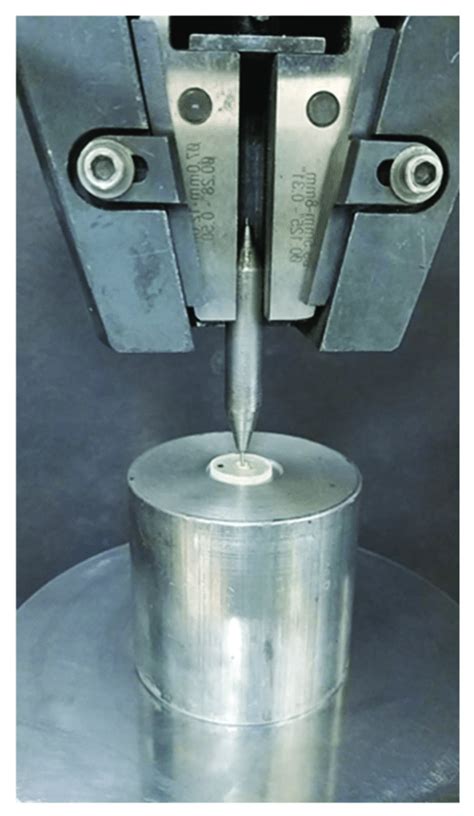 Push Out Bond Strength Testing On Universal Testing Machine Download Scientific Diagram