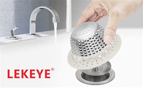 Lekeye Shower Drain Hair Catcher Shower Drain Cover Drain Protector For