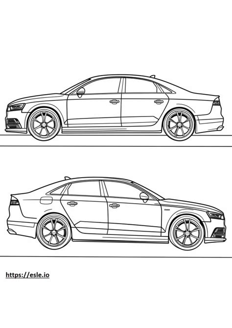 Audi A6 Allroad Quattro 2024 Coloring Page