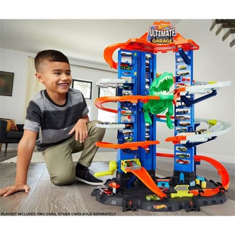 Hot Wheels Ultimate Garage Robo T Rex Multi Level Tower With Elevator Ct Frys Food Stores