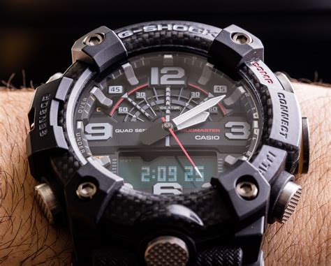 Casio G Shock Mudmaster Quad Sensor Carbon Fiber Bluetooth Watch Gg