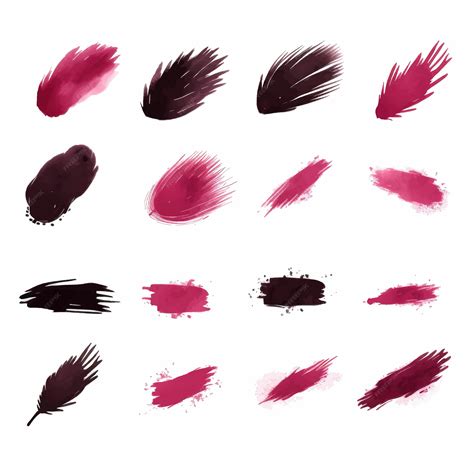 Premium Vector Brush Stroke Set Vector Paintbrush Boxes Textures