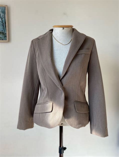 Blazer Alfaiataria Nude Miroa Casaco Feminino Miroa Usado
