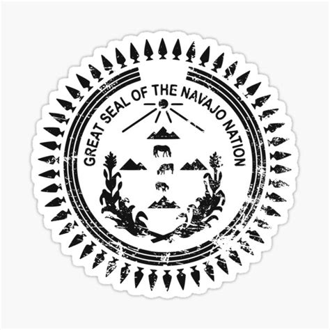 "Navajo Nation Seal" Sticker for Sale by geekone | Redbubble