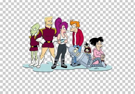 Philip J Fry Leela Bender Planet Express Ship Zoidberg PNG Clipart