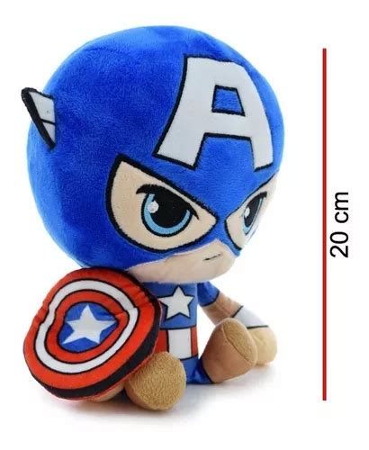 Peluche Capitan America Sentado 20 Cm Marvel Phi Phi Toys MercadoLibre