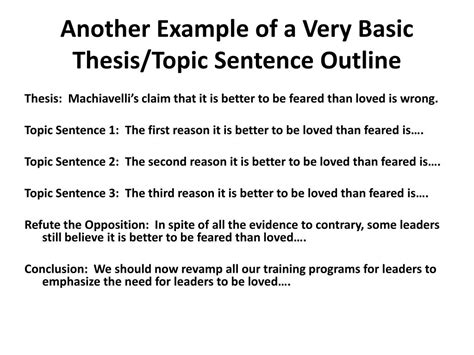 Ppt College Level Theses And Topic Sentences Powerpoint Presentation