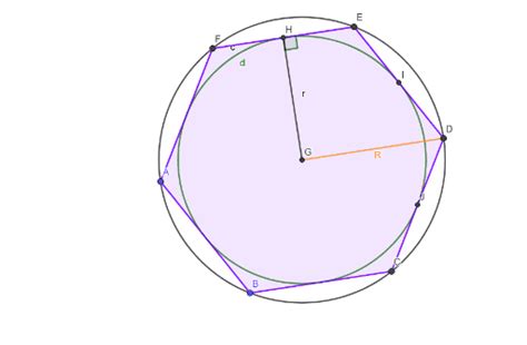 Правильні вписані і описані многокутники (шестикутник) – GeoGebra