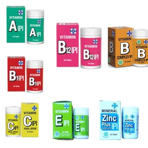 Jual Ipi Vitamin A B B Complex B C E Zinc Plus Selenium