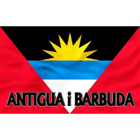 Antigua i Barbuda flaga magnes na lodówkę