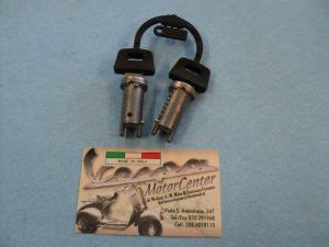 Kit Serratura Bloccasterzo Bauletto Sella Vespa Scooter