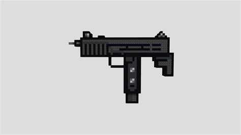 Uzi Pixel Download Free 3d Model By Madexc [e944705] Sketchfab