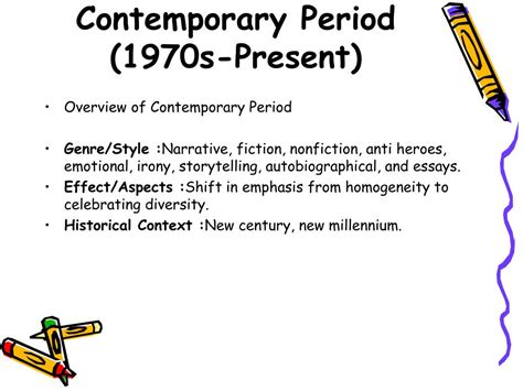 PPT Annotated Timeline Of The American Literary Movement PowerPoint