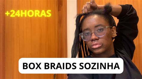 VLOG FAZENDO MINHAS BOX BRAIDS SOZINHA 01 Daliana Selene YouTube